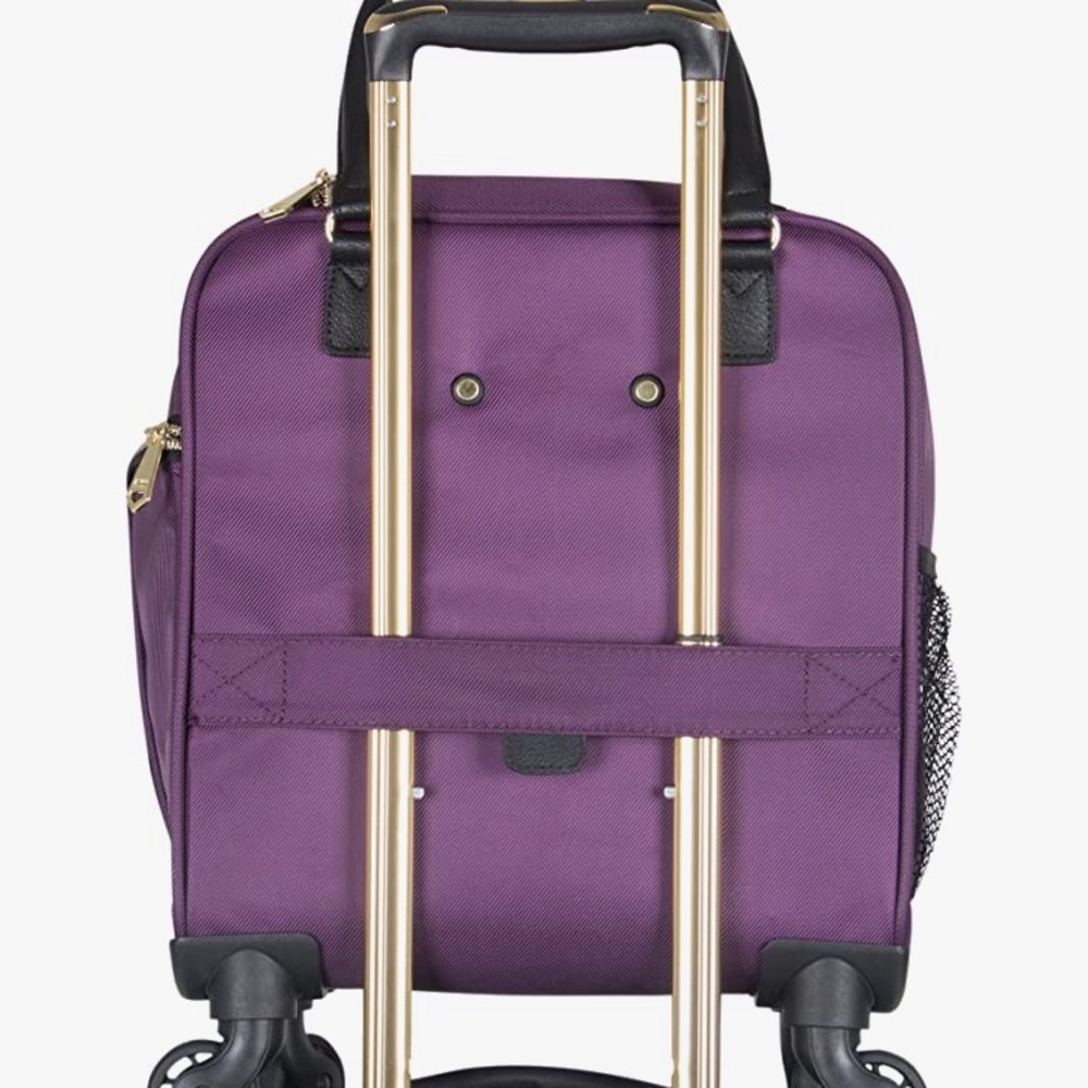 Like new Aimee kestenberg Florence 16” Twill 4-Wheel Underseat carry on - Picture 6 of 16